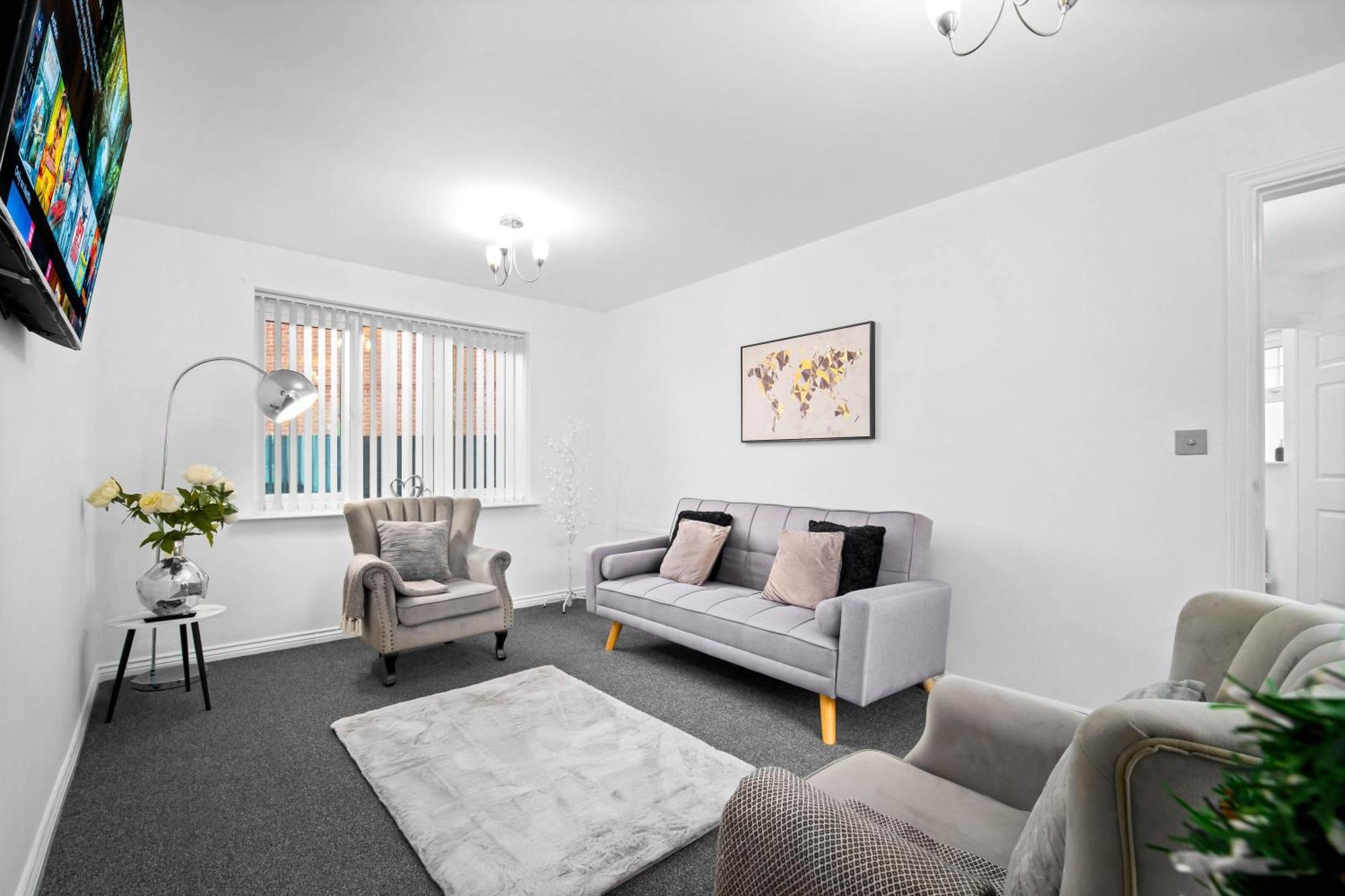 Harmony House 3 Bedroom New Build For Families, Contractors, Black Country Museum Sleeps 6 Tipton Exteriör bild